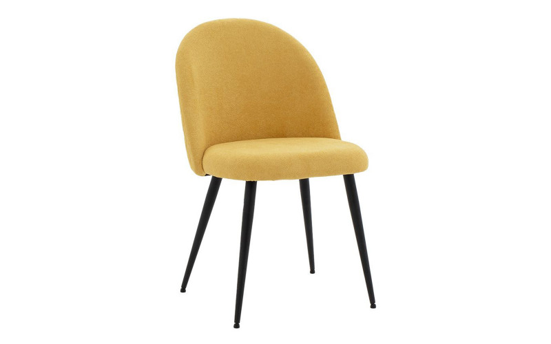 Dining chair Grace, yellow + black  1