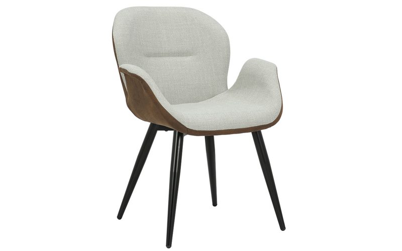 Dining chair Dalen, brown + beige  1