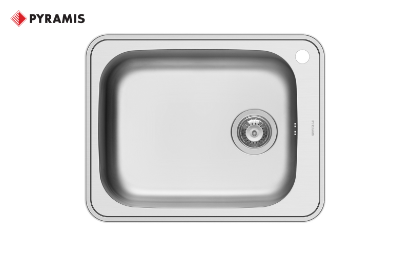 Sink PYRAMIS SPACE PLUS, inox  1