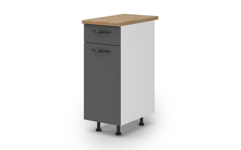 Kitchen cabinet Simon 10, graphite  1
