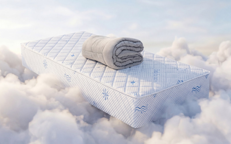 Set of mattress 140/200 + duvet 200/200 Body Balance + Stripe,   1