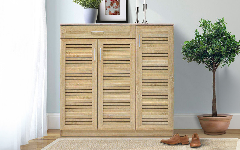 Shoe cabinet Sante 2, Light oak  1
