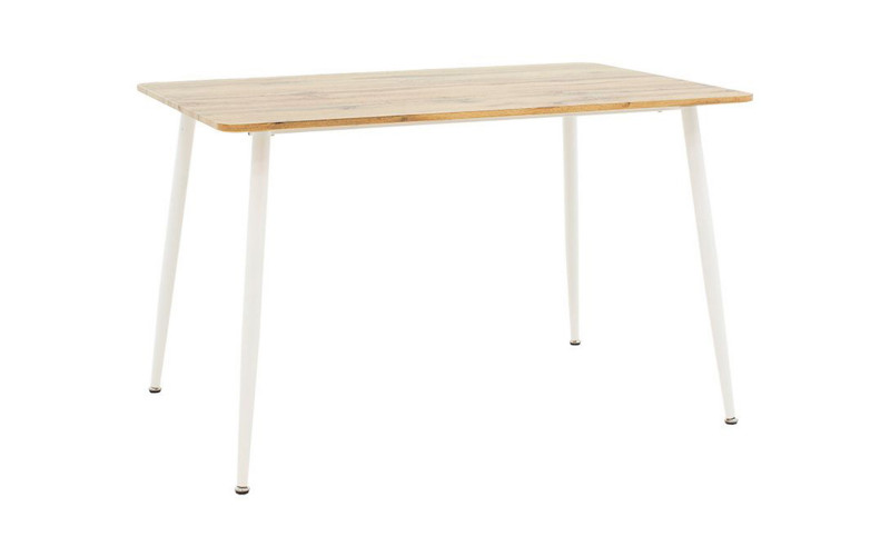 Dining table Cuba, natural + white  1