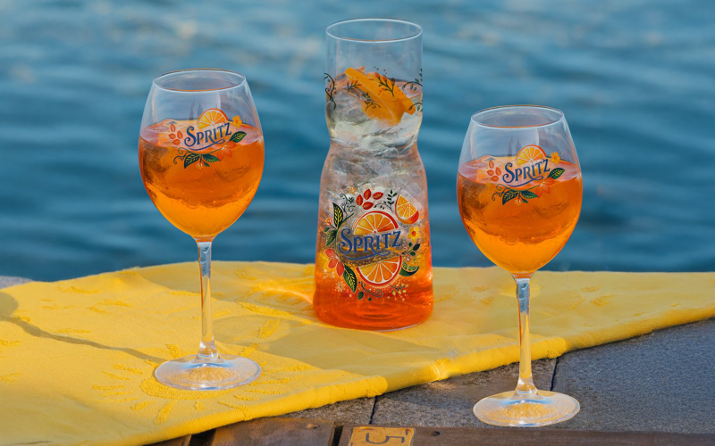 Set of carafe with 2 glasses Cocktail, transparent  1