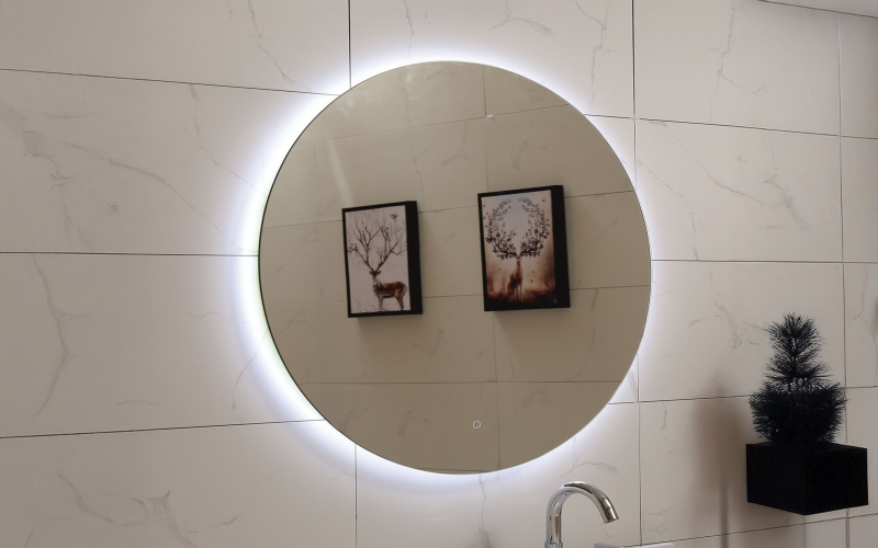 ICL 1495 Bathroom mirror with LED lights, 80/80 cm  1