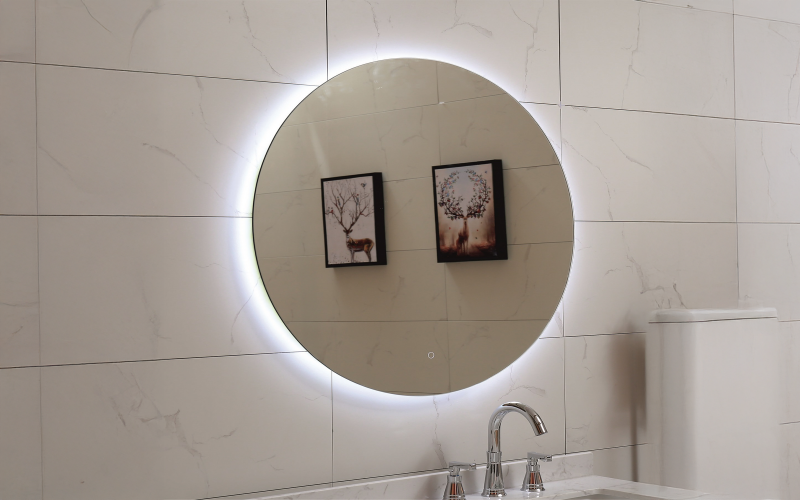 ICL 1495 Bathroom mirror with LED lights, 100/100 cm  1