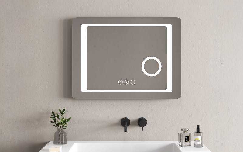 ICL 1596 Bathroom mirror with LED lights, 60/80 cm  1