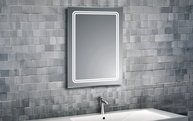 ICL 1791 Bathroom mirror with LED lights, 50/70 cm  1
