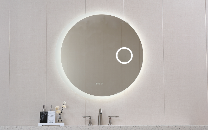 ICL 1813 Bathroom mirror with LED lights, 90/90 cm  1