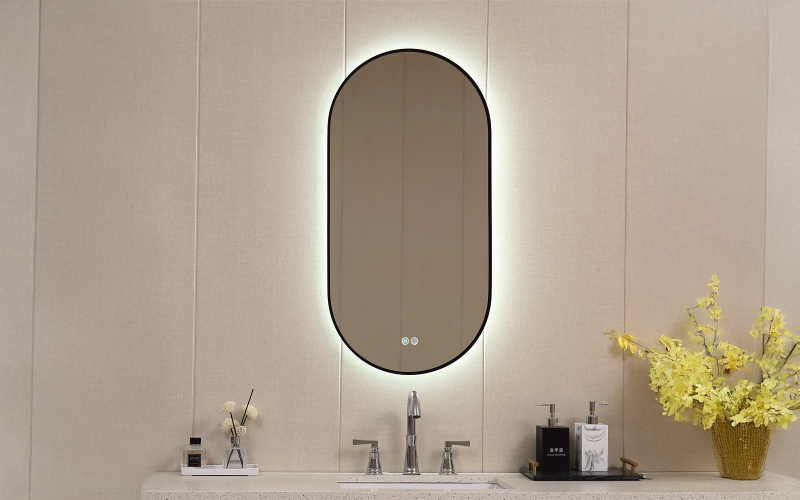 1850/45 Bathroom mirror with LED lights, 45/90 cm  1