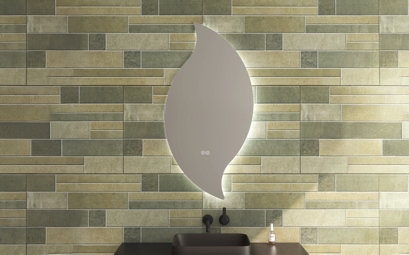 1953 Bathroom mirror with LED lights, 50/100 cm  1