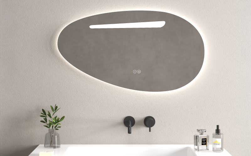 1956 Bathroom mirror with LED lights, 90/50 cm  1