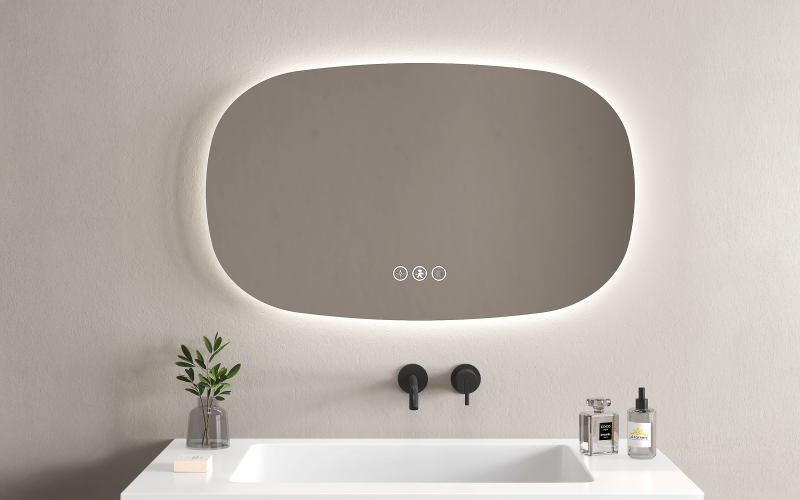 1964 Bathroom mirror with LED lights, 100/60 cm  1