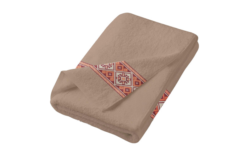 Towel 50/90 cm, brown, 50/90 cm  1