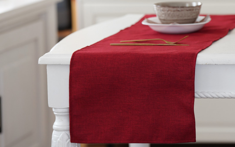 Table runner, red  1