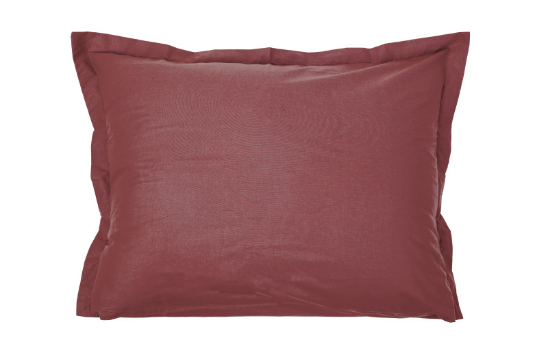 Pillowcase with edging 50/70 cm Ranforce, brown, Ranforce  1