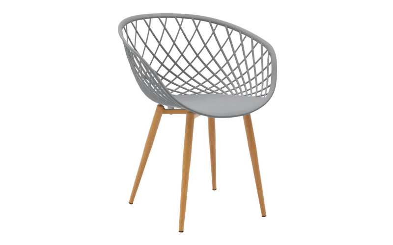Sample Chair, white + natural  1