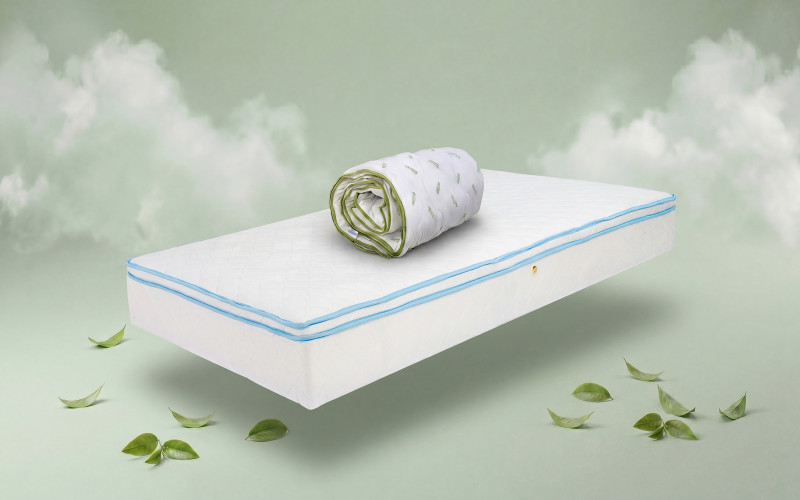 Set of mattress 160/200 + duvet 200/200 Leo Pocket memory + Green Tea,   1