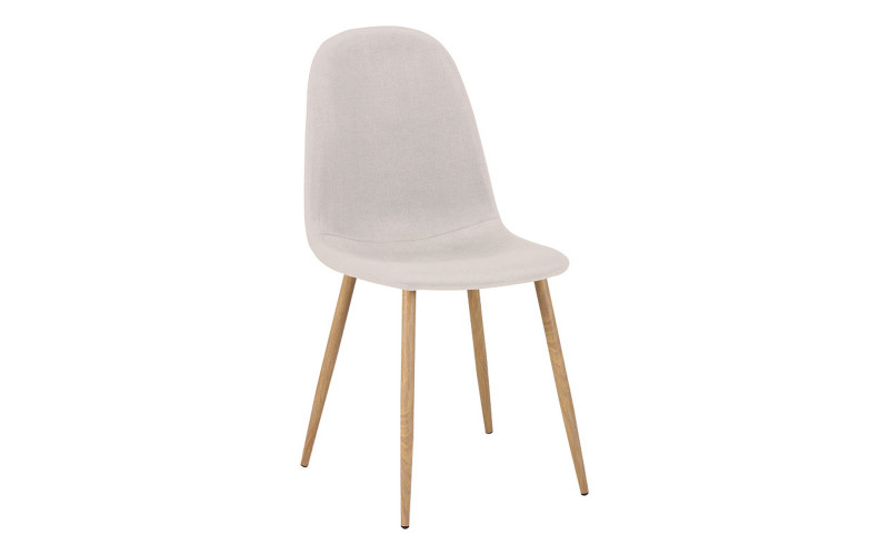 Sample Dining chair, light grey + natural  1
