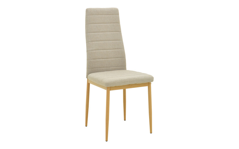 Dining chair Parker, beige + natural  1