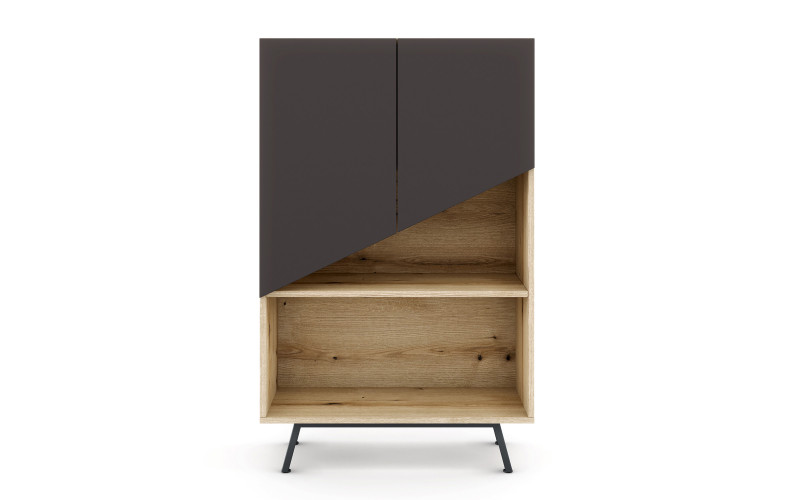 Office cabinet Tiron, Evoke oak + graphite  1