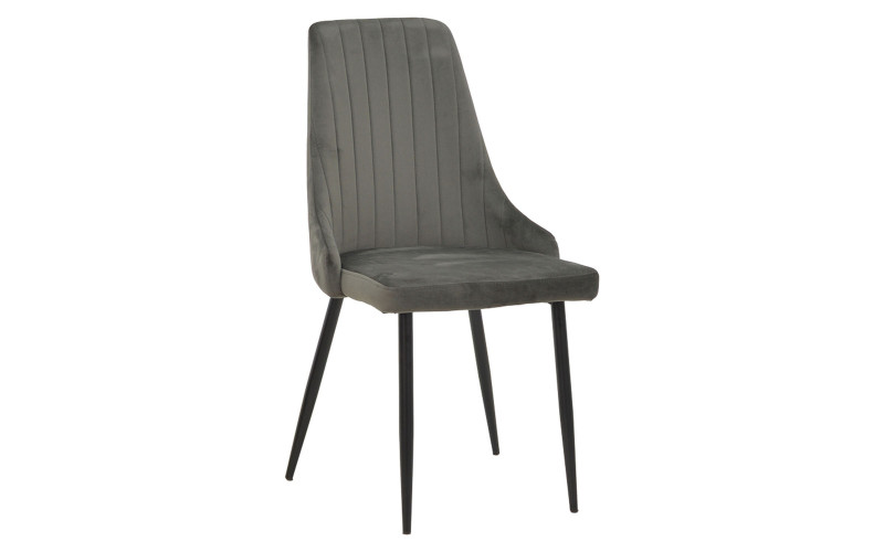 Dining chair Azory, dark grey + black  1