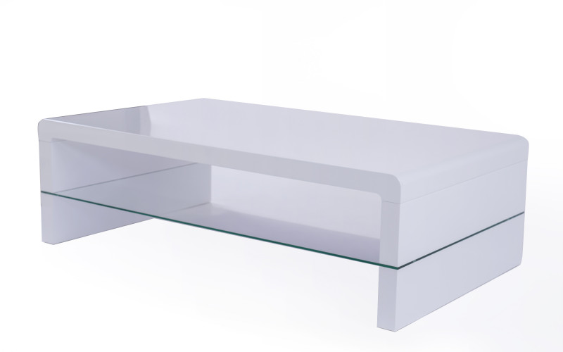 Coffee table Guava, white gloss  1