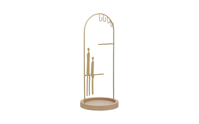 Jewellery stand, golden  1