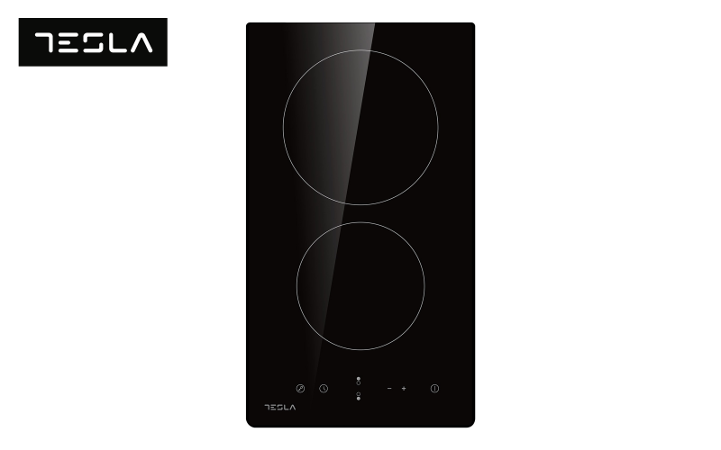 Ceramic hob TESLA, 2 zones HV3201MB, black  1