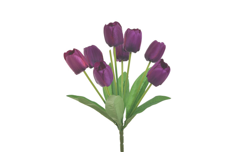 Artificial flowers, Bouquet purple tulips  1