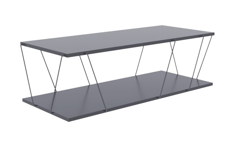 Coffee table Tars, grey + black  1