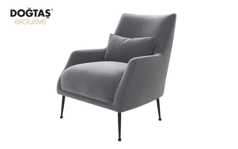 Armchair Etna, dark grey  1