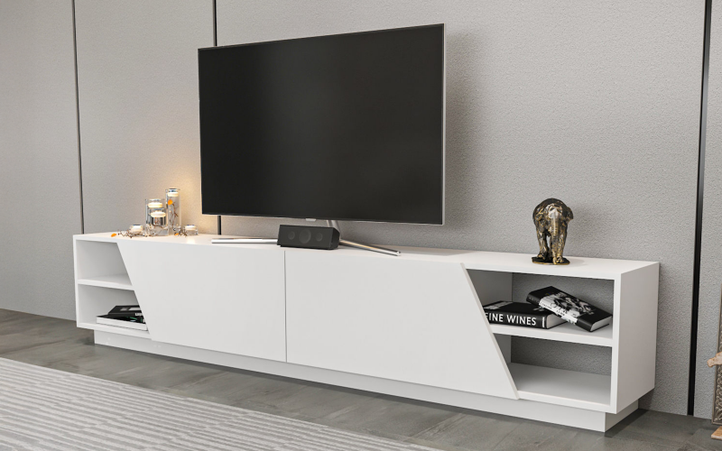 TV cabinet Rodos, white  1