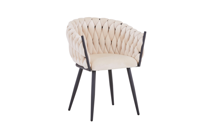 Dining chair Shelvy, beige + black  1