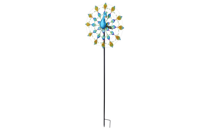 Solar garden lamp Peacock, multicolored  1