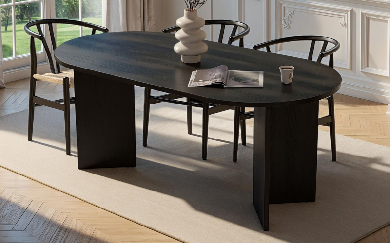 Dining table Sablin, black  1