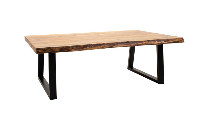 Coffee table Miles, natural + black  1