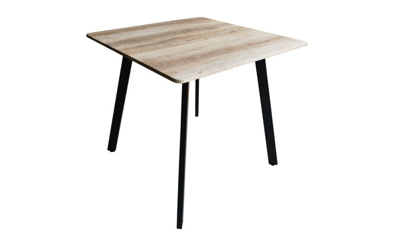 Dining table Squaro 80, Sonoma + black  1