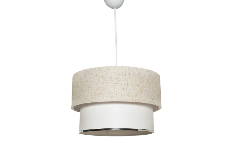 Ceiling lamp Corbeu, white + cream  1