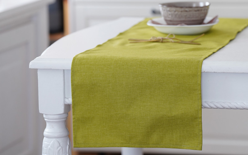 Table runner, green  1