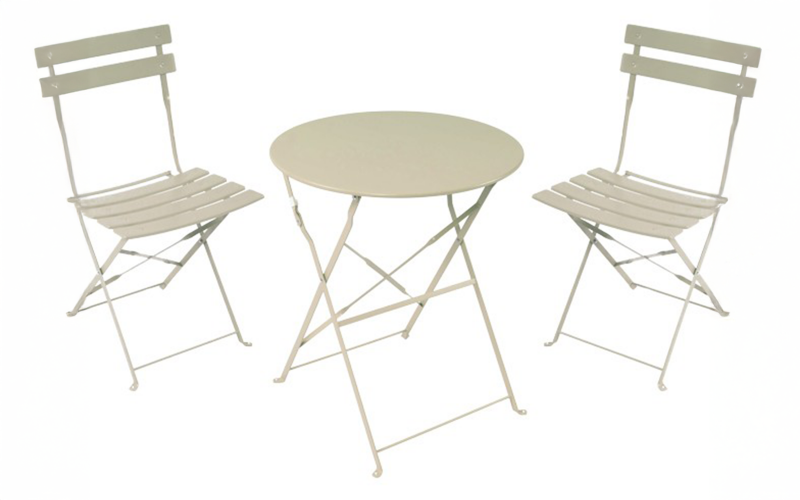 Set of table + chairs Bisto, beige  1
