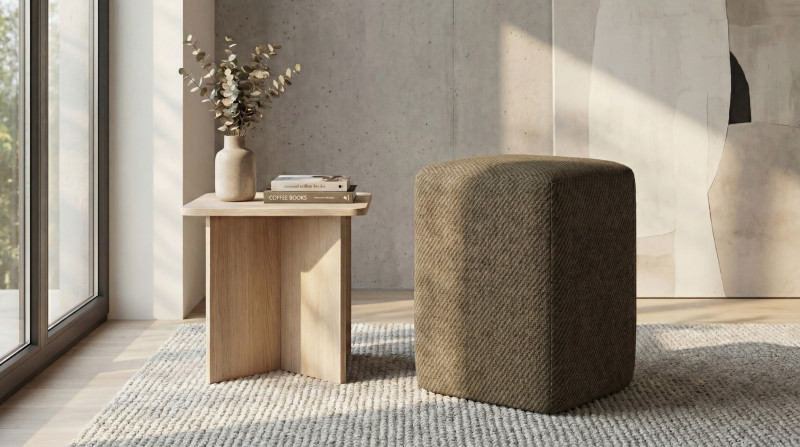 Ottoman Dolly, olive-brown  1