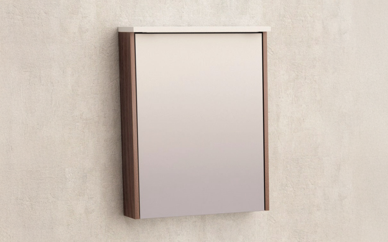 PVC mirror bathroom cabinet ICMC5018-70, natural  1