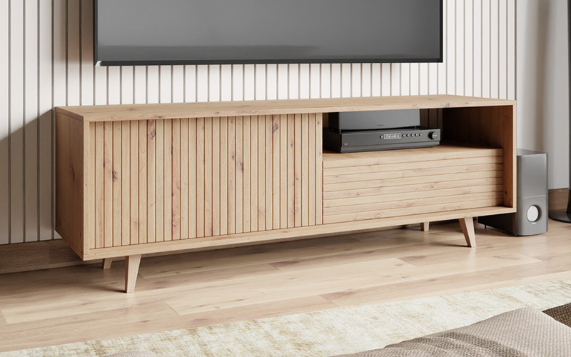 TV cabinet Ferino 150, Artisan oak  1