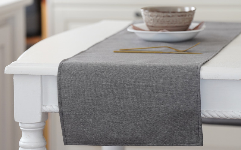 Table runner, grey  1