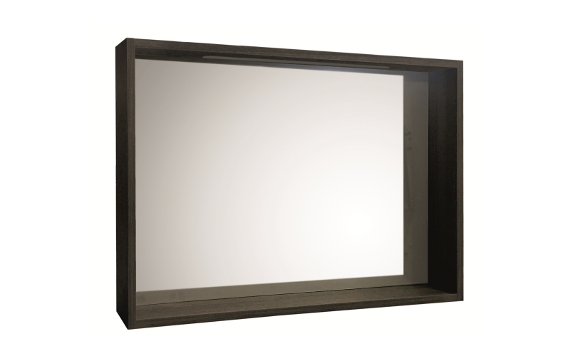 Bathroom mirror with shelf and LED lighting ICMC6012-90 ICMC6012-90, dark brown  1