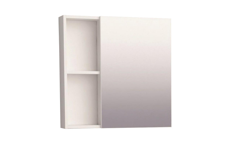 PVC bathroom cabinet with mirror, white  1