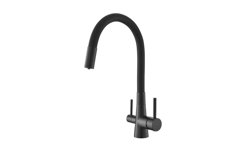 Kitchen mixer tap for drinking water ICF7107801B, black matt  1