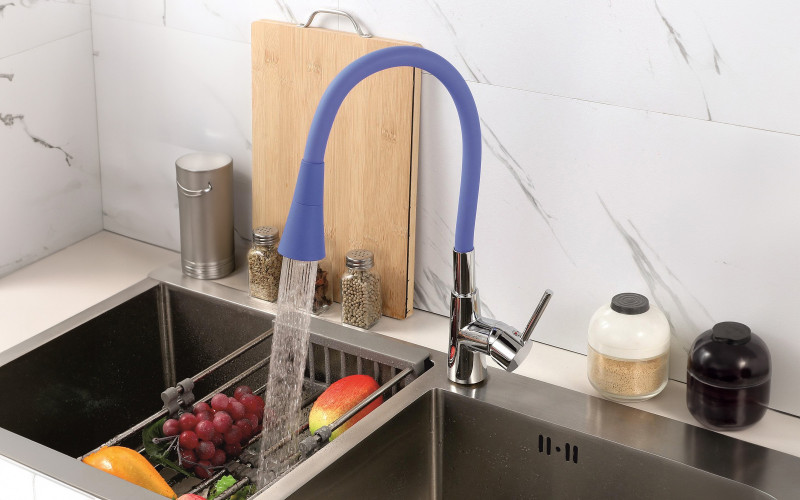 Mixer tap Havana, blue  1