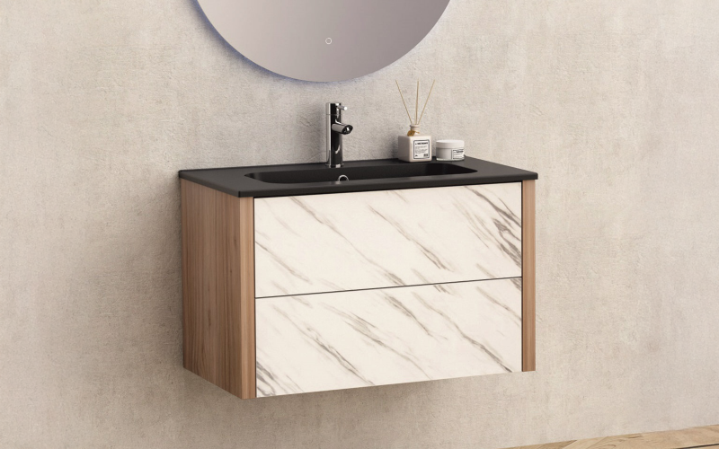 PVC bathroom cabinet with sink ICP8050MB,   1